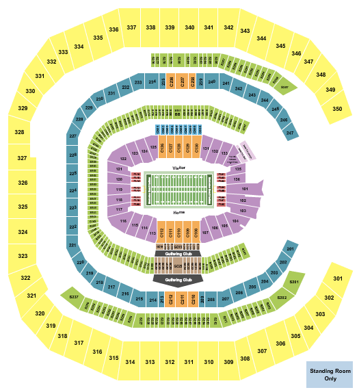 Mercedes-Benz Stadium Chick-fil-A Bowl Seating Chart