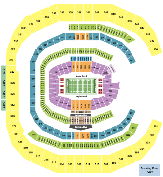 Mercedes-Benz Stadium Chick-fil-A Bowl Seating Chart