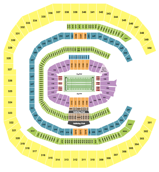 Mercedes-Benz Stadium Chick-fil-A Bowl Seating Chart